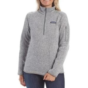 PATAGONIA Better Sweater 1/4 Zip Jacket Heathered Gray {3D1}